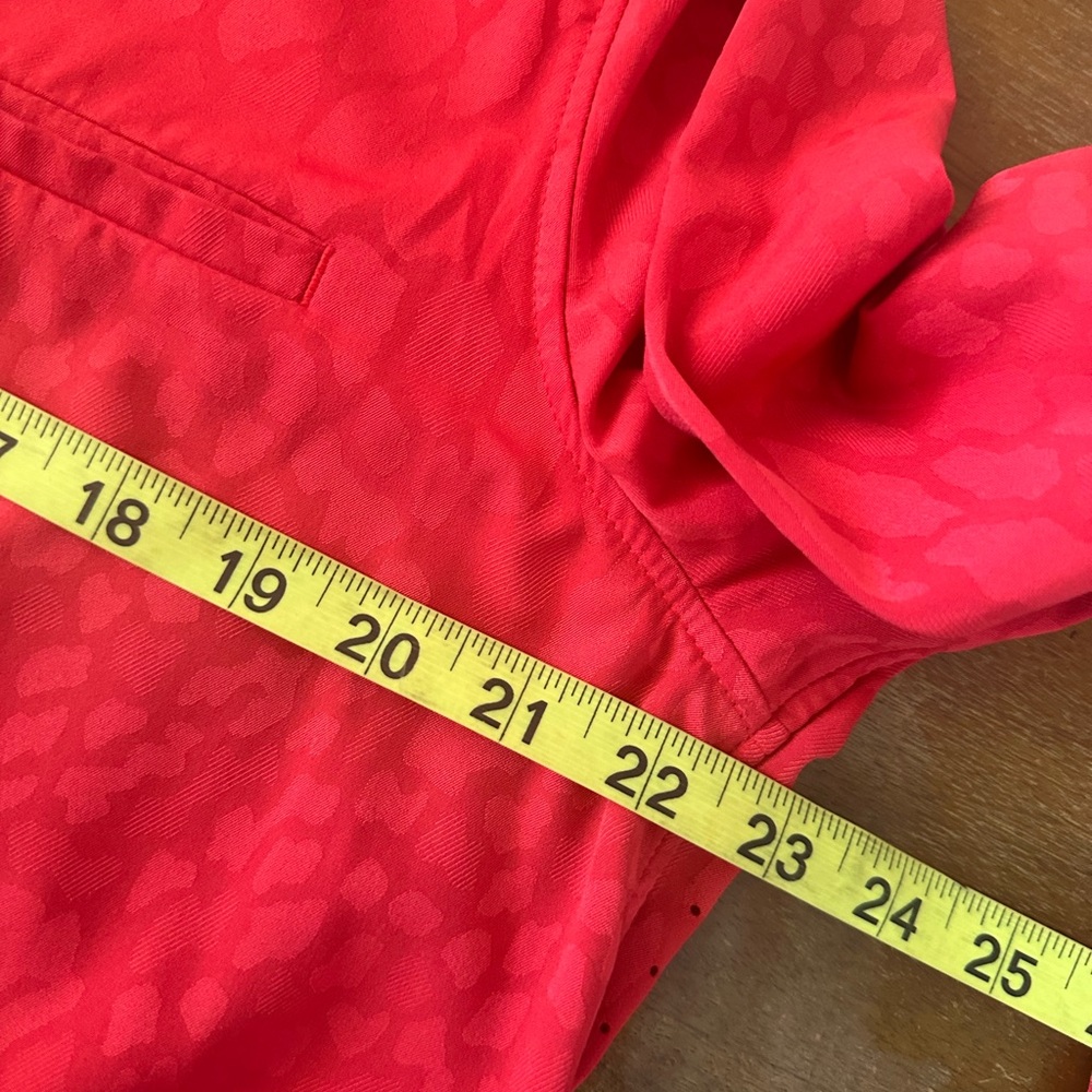 Athleta Urbanite Red Patterned Button Down Tunic … - image 4